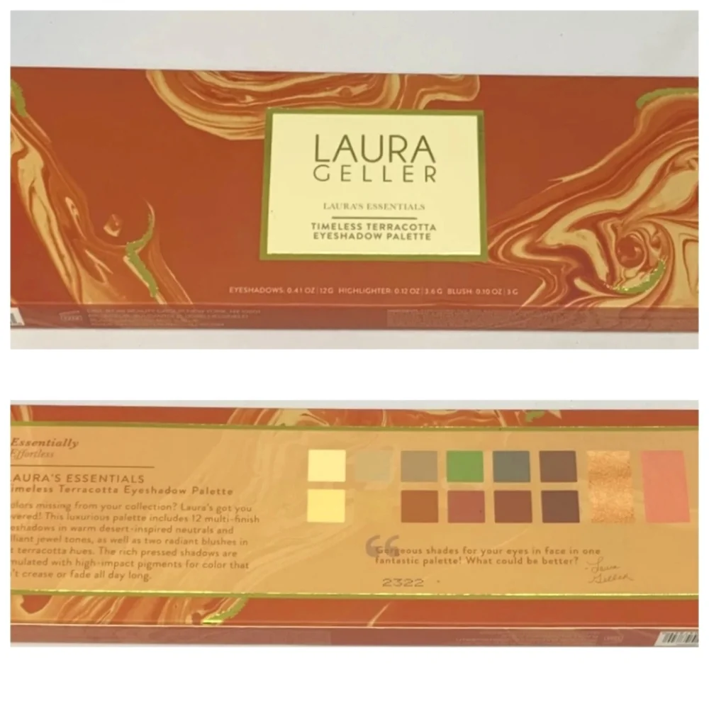 NWT Laura Geller Laura's Essentials Timeless Terracotta Eyeshadow Blush Palette
